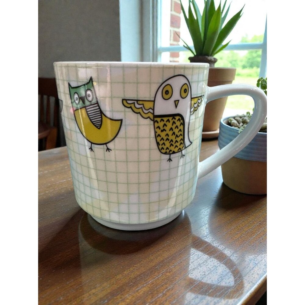 OWLS Porcelain Coffee Mug – Creative Tops Ltd – 3" x 3⅛" – Dishwasher & Microwav